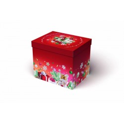 SCATOLA F/COPERCHIO CHRISTMAS PARTY 38,5x30x33cm PORTATA...