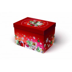 SCATOLA F/COPERCHIO CHRISTMAS PARTY 49x34x33cm PORTATA 12kg