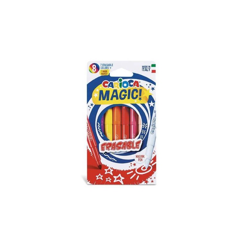 CARIOCA PENNARELLI MAGICI CANCELLABILI ERASABLE 8pz