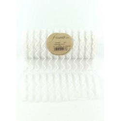 NASTRO RUNNER ZIG ZAG cm22x5mt BIANCO