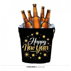 SECCHIELLO IN METALLO 19x23cm "HAPPY NEW YEAR"