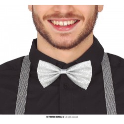 PAPILLON PAILLETTES ARGENTO