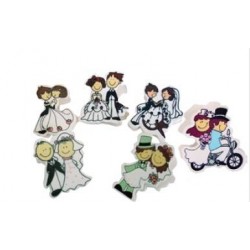 CLIP OGGI SPOSI cm.8X6 5 PZ