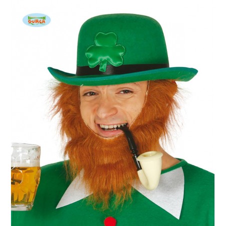 BOMBETTA ST. PATRICK'S DAY VERDE IN FELTRO CON QUADRIFOGLIO