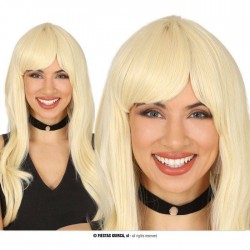 PARRUCCA CAPELLI BIONDI LISCI