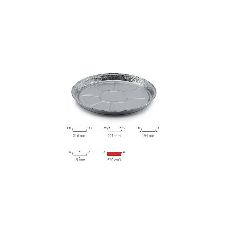 TEGLIA ALLUMINIO TONDA C5G 100pz CONTITAL