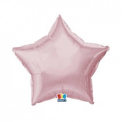 PALLONE MYLAR STELLA 18" 45cm ROSA METAL