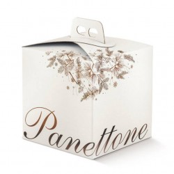 SCATOLA PANETTONE 24,5x24,5x19cm DOLCE IDEA MARRONE