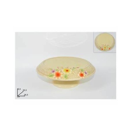 ALZATINA 1 PIANO FIORATO 26,5X9,5cm