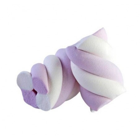 MARSHMALLOW ESTRUSO TRECCIA BIANCO/LILLA 1kg