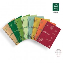QUADERNO SPIRALATO A5 15x21cm BE MORE PLANET 80pag. 5mm