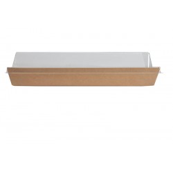 COPERCHIO ANTICONDENSA R-PET 21,5x7x2cm PER SUSHI BOX 50pz