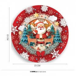 PIATTI BABBO NATALE Ø23cm 6pz
