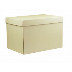 SCATOLA F/COPERCHIO LINEA 1300 49x34x33cm GOFFR. AVORIO...