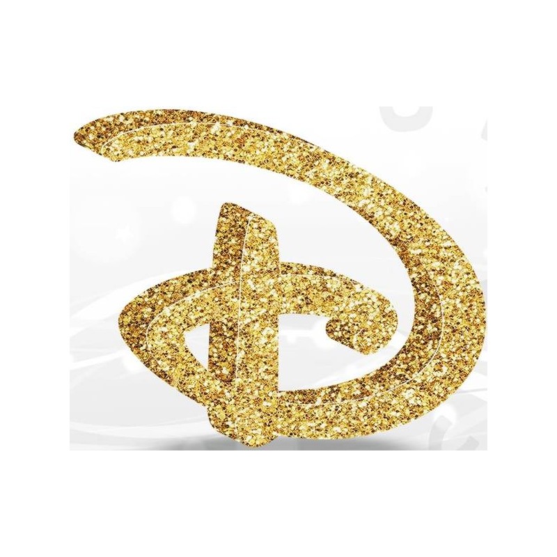 LETTERA POLISTIROLO FANTASY GLITTER ORO 7cm D