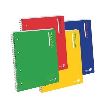 QUADERNO SPIRALATO MAXI 140fg 70gr RIG. 1RIGO BM