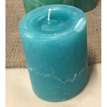 MOCCOLO TONDO CERA TIFFANY 8x15cm RUSTICO