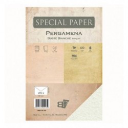 BUSTE 12x18 PERGAMENA BIANCA gr.110 25pz