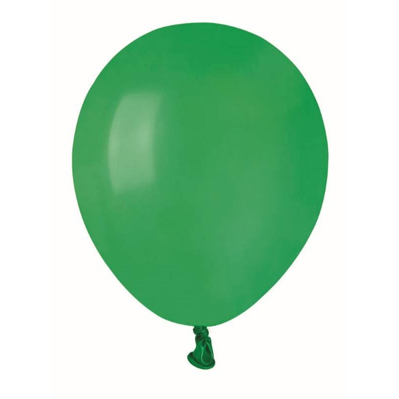 PALLONCINI COLOR 5 12cm VERDE SCURO 100pz