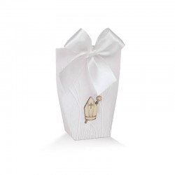SCATOLA BUSTINA CRESIMA CON APPL. CAPPELLO LEGNO...