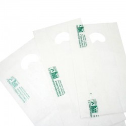 SHOPPER FAGIOLO BIO COMPOSTABILI 14my 17+4+4x35+3cm...