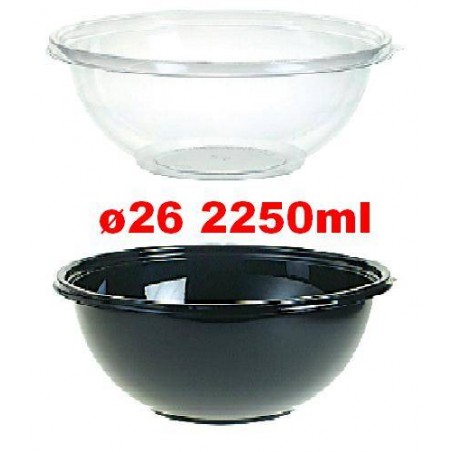 INSALATIERA PET NERA ø26x9cm 2,25lt