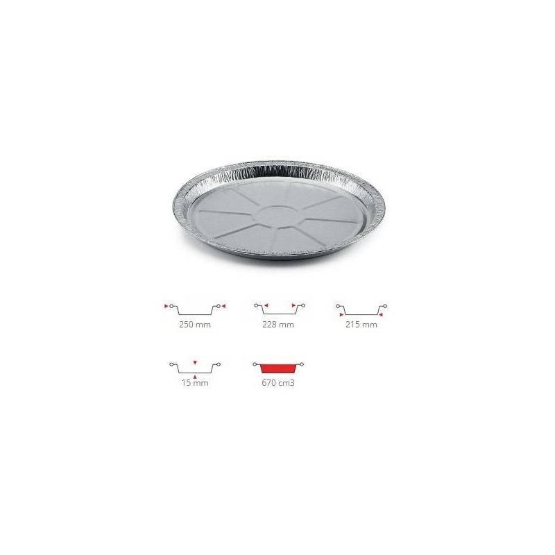 TEGLIA ALLUMINIO C2G 100pz CONTITAL