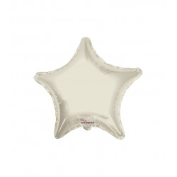 PALLONE MYLAR STELLA 18'' 45cm AVORIO RC