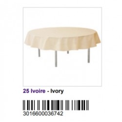 TOVAGLIA TNT TONDA ø240 AVORIO