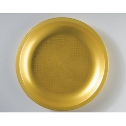 PIATTO FONDO PP ø19,5cm ORO 25pz