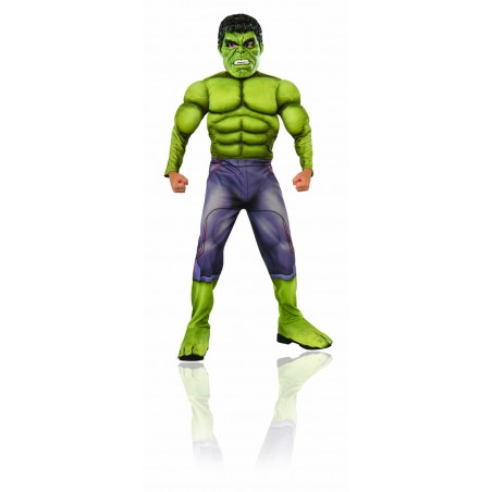 COSTUME HULK AVENGERS 2 DELUXE CON MUSCOLI BAMBINO TG.L 8/10