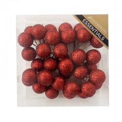 PICKS PALLINA GLITTER ROSSO IN BUSTA 9cm