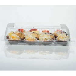 VASCHETTE PET C/COP P2250 220x220x50mm 30pz