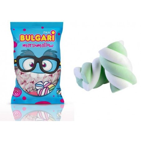 MARSHMALLOW ESTRUSO TRECCIA BIANCO/VERDE 1kg