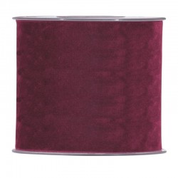 NASTRO DOUBLE VELVET mm100x7mt BORDEAUX