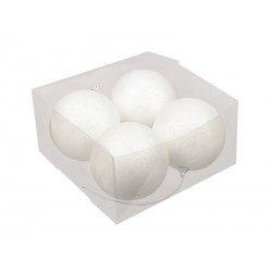 SFERE SPARKLING WHITE ø10cm 4pz