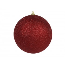SFERE SPARKLING RED Ø18cm 1pz