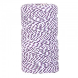 CORDINO BICOLORE mm2x100mt LAVANDA/ BIANCO