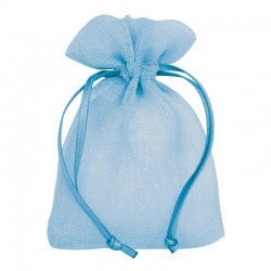 SACCHETTO BUSTA DELICATE 9x12cm LIGHT BLUE 10pz