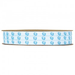NASTRO CELESTE BABY PIEDINI mm6x25mt
