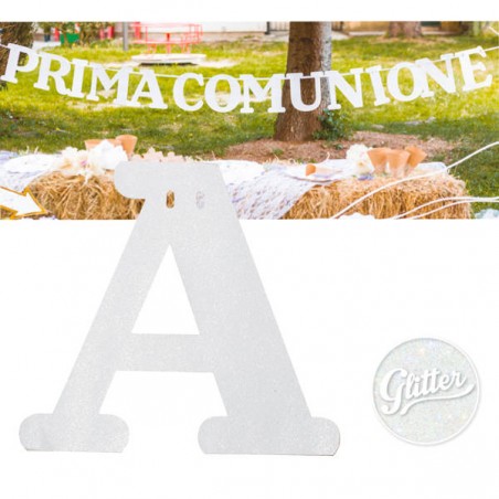 FESTONE PRIMA COMUNIONE BIANCO PERLA 3mt