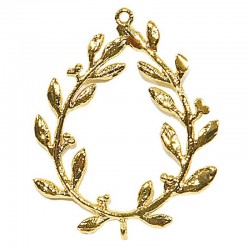 APPLICAZIONE BIJOUX METALLO CORONA D'ALLORO ORO 6pz