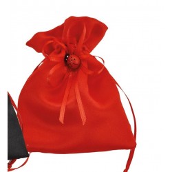 SACCHETTI ROSSO 9x12cm LADYBUG COCCINELLA 12pz