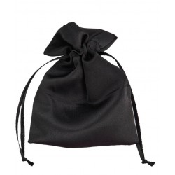 SACCHETTO RASO 9x12cm NERO 12pz