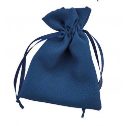 SACCHETTO COTTON 9x12cm BLU 12pz