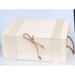 BAULE IN LEGNO 42x30x18cm NATURALE