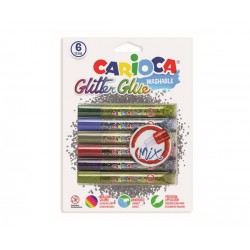 CARIOCA GLITTER GLUE MULTICOLOR MIX 6pz