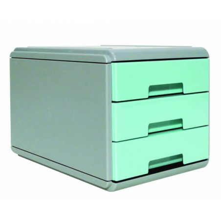 MINI CASSETTIERA KEEP COLOUR PASTEL ARDA 3 CASSETTI AZZURRO