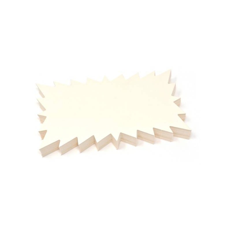 NUVOLETTA FLASH CARTONCINO AVORIO 17x9cm 50pz