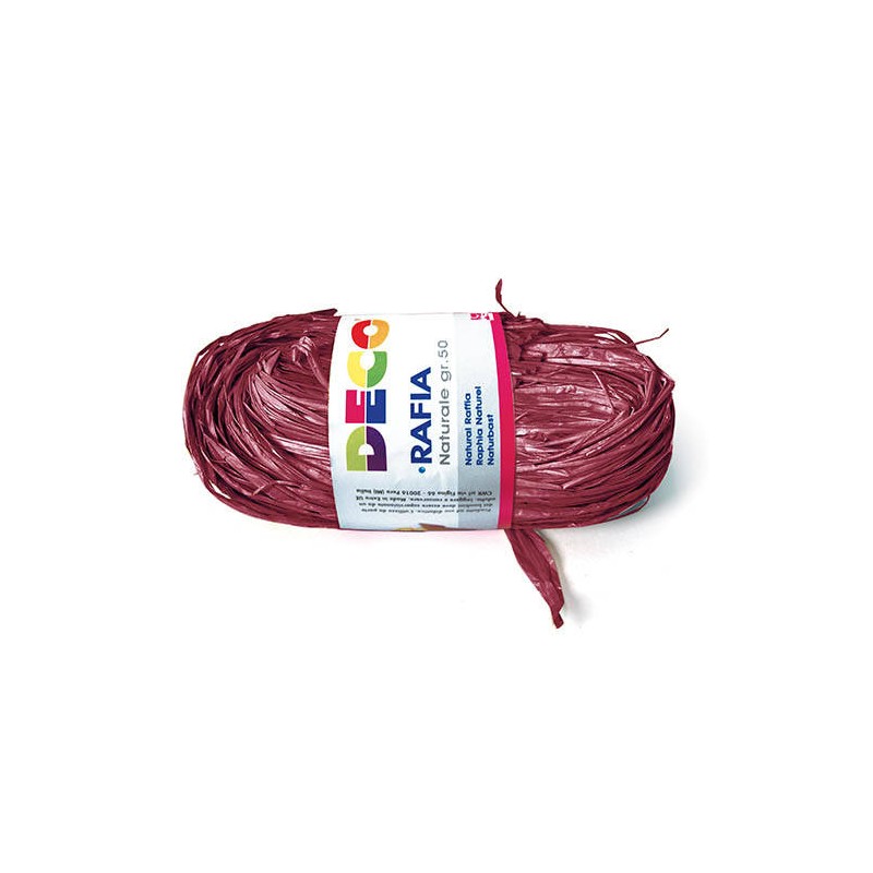 RAPHIA NATURALE gr.50 CWR BORDEAUX